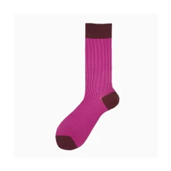 Calza corta uomo in cotone e seta con jacquard Max