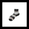 Calza da sneakers da donna in cotone traforato a righe Nidia
