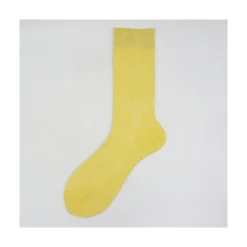 Calza da uomo corta in lino e cotone tinta unita N°40