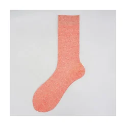 Calza da uomo corta in lino e cotone tinta unita N°40