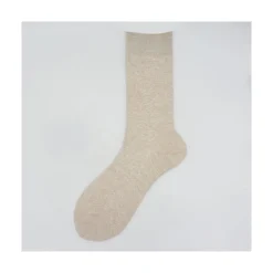 Calza da uomo corta in lino e cotone tinta unita N°40