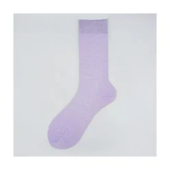 Calza da uomo corta in lino e cotone tinta unita N°40