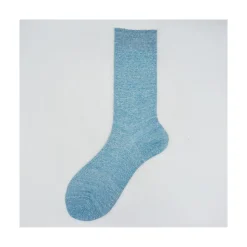Calza da uomo corta in lino e cotone tinta unita N°40