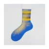 Calza in spugna di cotone con polso a righe e oro Vera
