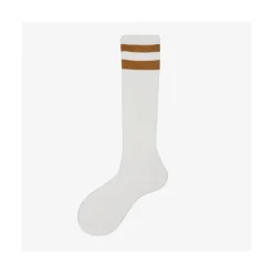 Calza lunga donna in cotone con righe Teja