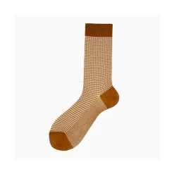 Calza lunga uomo in cotone pied de poule Optis