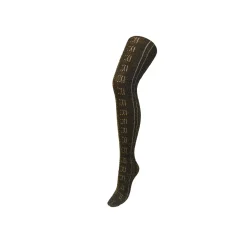 Collant in cotone traforato Lester