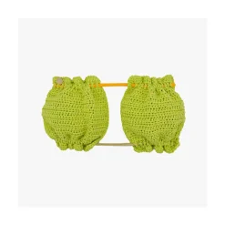 Top donna a bande in crochet Sangria