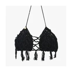 Top donna a triangolo con rete in crochet Margarita