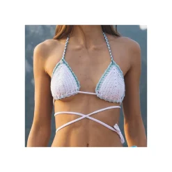 Triangolo da donna in cotone crochet Caipirinha
